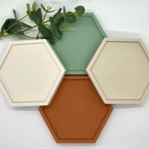 Bandeja moderna hexagonal